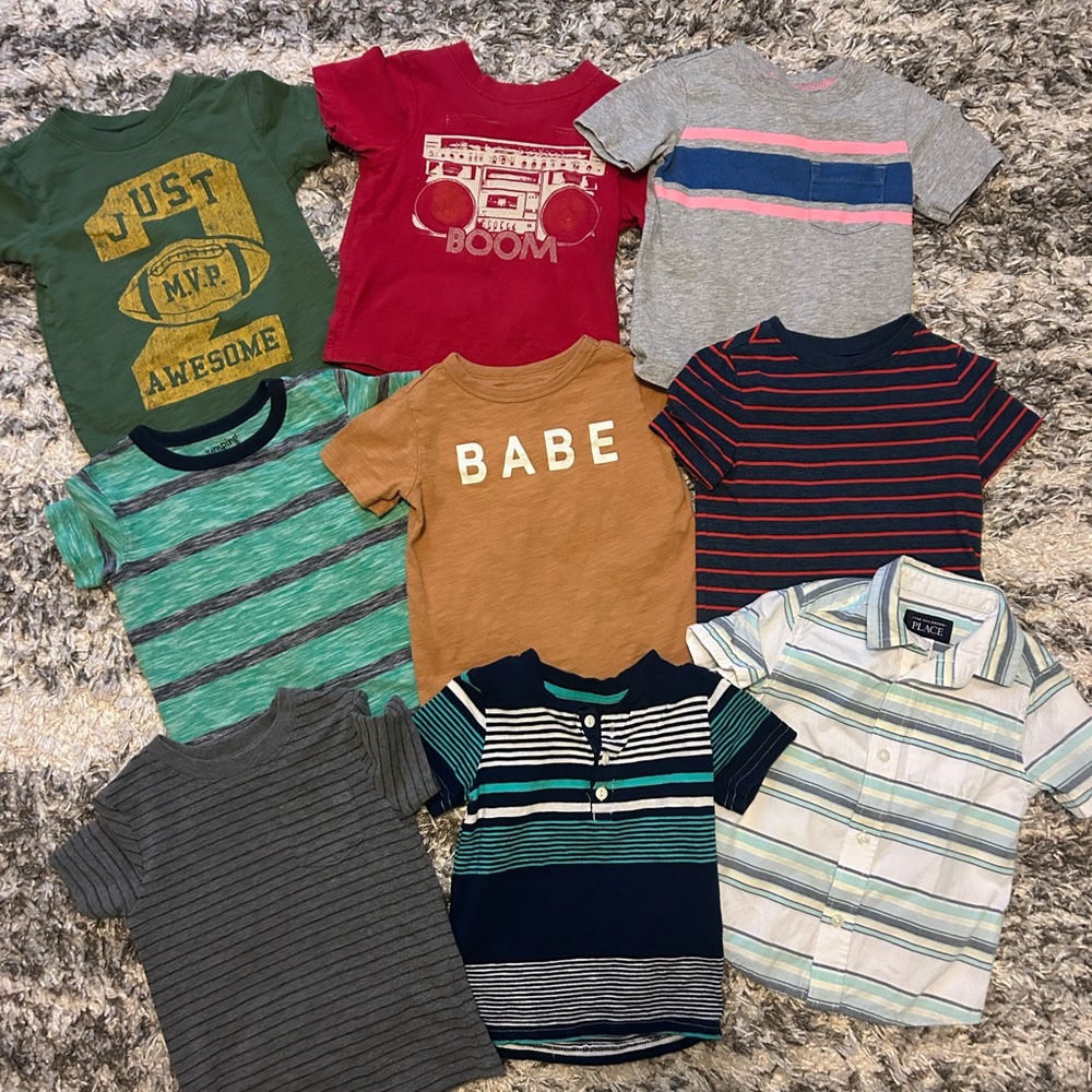 Boys 2T Short Sleeve Shirt Lot!